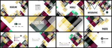 İş tanıtımı geometrik şablonu