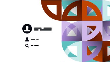 İş tanıtımı geometrik şablonu