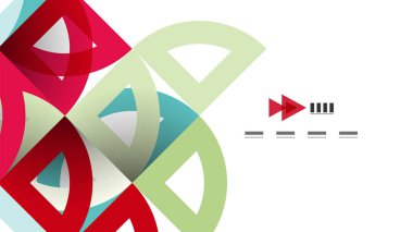 İş tanıtımı geometrik şablonu