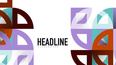 İş tanıtımı geometrik şablonu