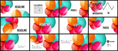 Modern geometrik sunum arka plan