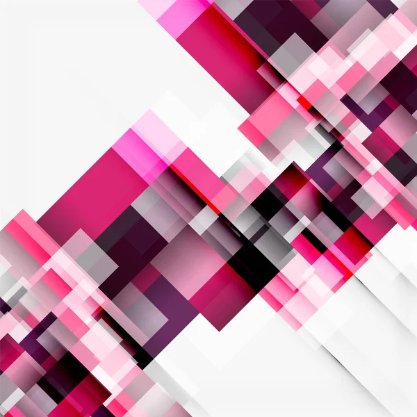 Abstract blokkeert sjabloon ontwerp achtergrond, eenvoudige geometrische vormen op wit, rechte lijnen en rechthoeken — Stockvector