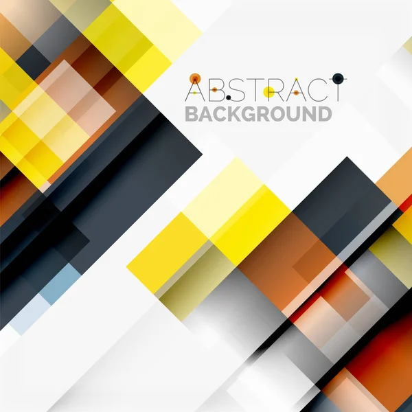 Abstrakt blockerar mall design bakgrund, enkla geometriska former på vitt, raka linjer och rektanglar — Stock vektor