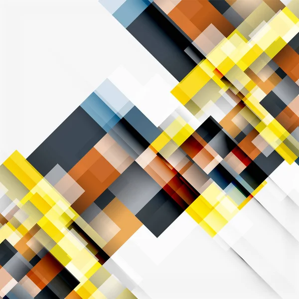 Abstrato blocos modelo de fundo de design, formas geométricas simples em branco, linhas retas e retângulos —  Vetores de Stock