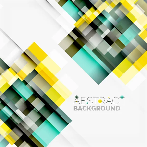 Abstrato blocos modelo de fundo de design, formas geométricas simples em branco, linhas retas e retângulos — Vetor de Stock