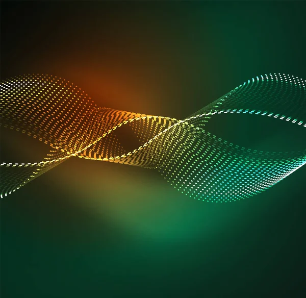 Vektör dalga parçacıklar arka plan