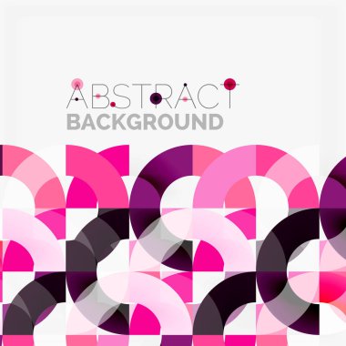 Modern geometrik desen tasarım gri arka plan üzerinde renkli halkalar