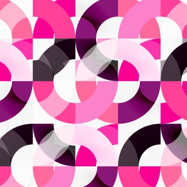 Modern geometrik desen tasarım gri arka plan üzerinde renkli halkalar