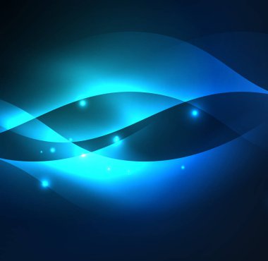 Neon ışıklı dalgalar