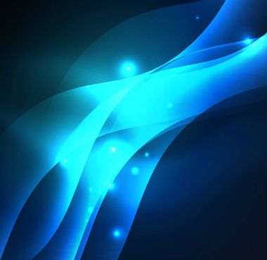 Neon ışıklı dalgalar