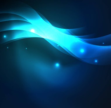 Neon ışıklı dalgalar