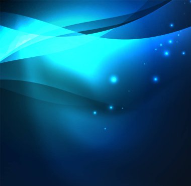 Neon ışıklı dalgalar