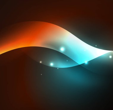 Neon ışıklı dalgalar