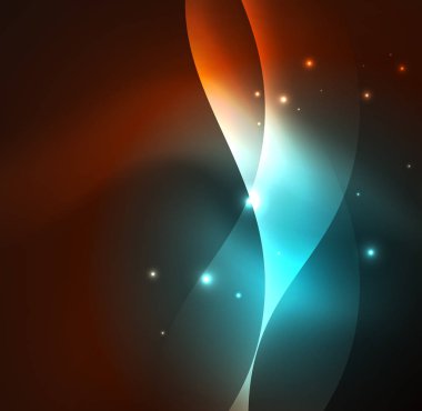 Neon ışıklı dalgalar