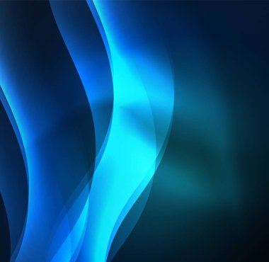 Neon ışıklı dalgalar