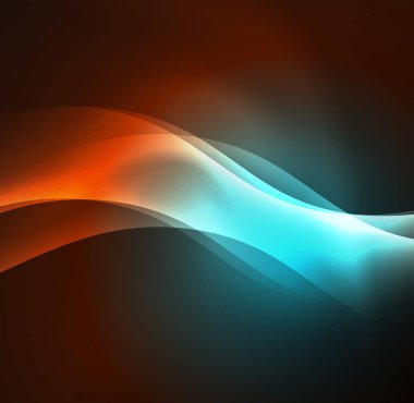 Neon ışıklı dalgalar