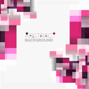 Soyut engeller şablon tasarım arka plan, beyaz, basit geometrik şekiller düz çizgiler ve dikdörtgenler