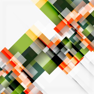 Soyut engeller şablon tasarım arka plan, beyaz, basit geometrik şekiller düz çizgiler ve dikdörtgenler