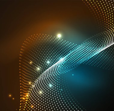 Vektör dalga parçacıklar arka plan