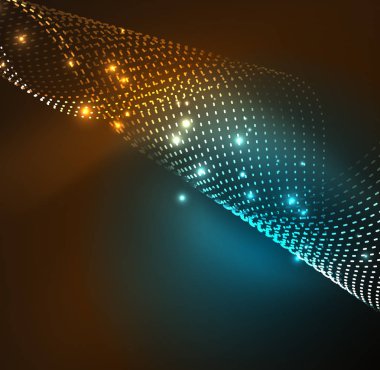 Vektör dalga parçacıklar arka plan