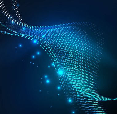 Vektör dalga parçacıklar arka plan