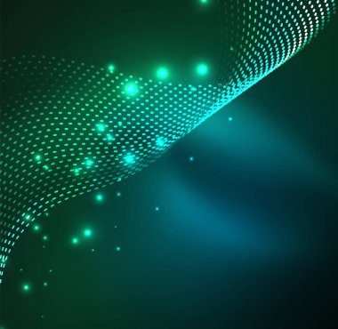 Vektör dalga parçacıklar arka plan