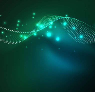 Vektör dalga parçacıklar arka plan