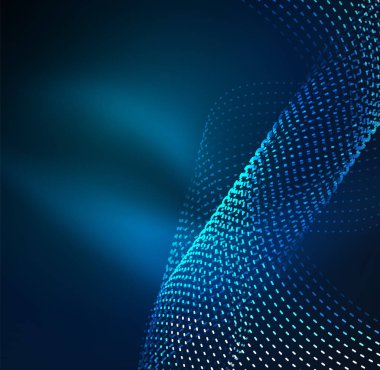 Vektör dalga parçacıklar arka plan