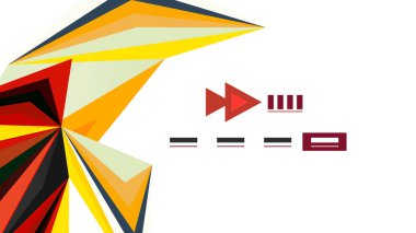 Modern üçgen sunu şablonu