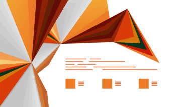 Modern üçgen sunu şablonu