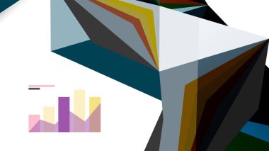 Modern üçgen sunu şablonu