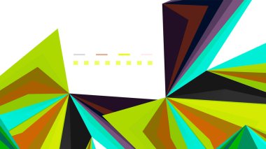 Modern üçgen sunu şablonu