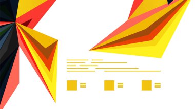 Modern üçgen sunu şablonu