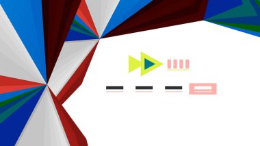 Modern üçgen sunu şablonu