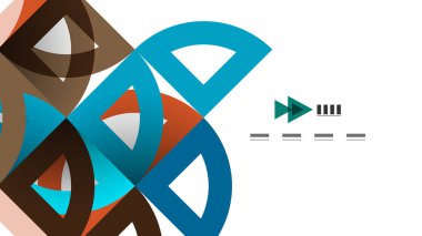 İş tanıtımı geometrik şablonu