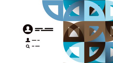 İş tanıtımı geometrik şablonu