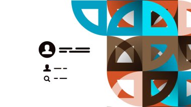 İş tanıtımı geometrik şablonu