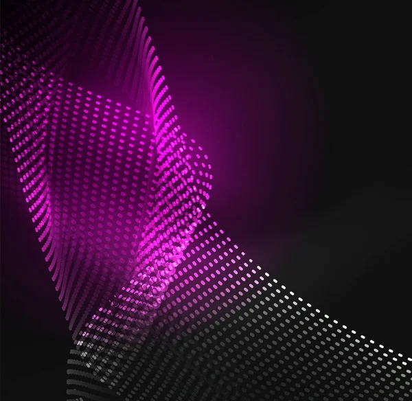 Tasarım şablonu parlayan parçacıkları dalga — Stok Vektör