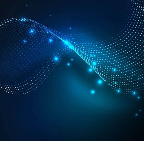 Vektör dalga parçacıklar arka plan