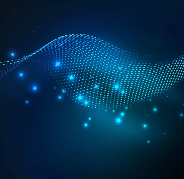 Vektör dalga parçacıklar arka plan