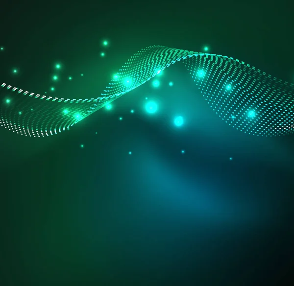 Vektör dalga parçacıklar arka plan