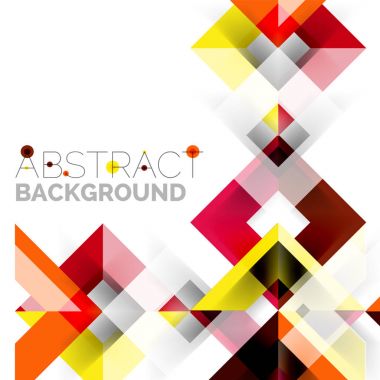 Beyaz Modern kare geometrik desen tasarım