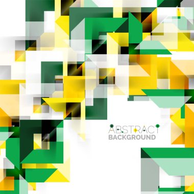 Beyaz Modern kare geometrik desen tasarım