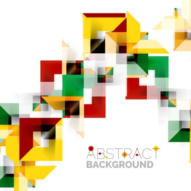 Beyaz Modern kare geometrik desen tasarım