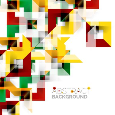 Beyaz Modern kare geometrik desen tasarım