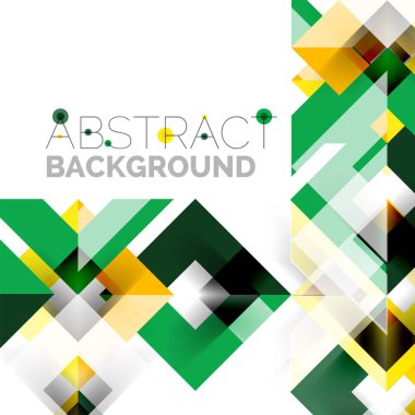 Beyaz Modern kare geometrik desen tasarım