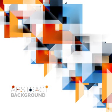 Beyaz Modern kare geometrik desen tasarım