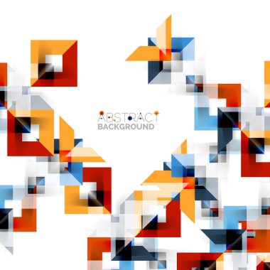 Beyaz Modern kare geometrik desen tasarım