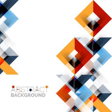 Beyaz Modern kare geometrik desen tasarım