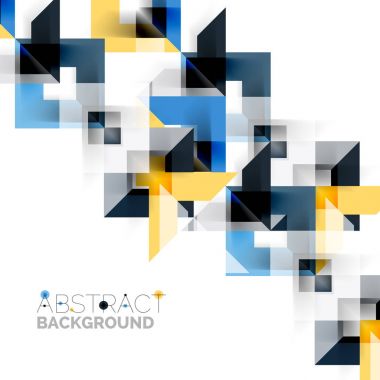 Beyaz Modern kare geometrik desen tasarım